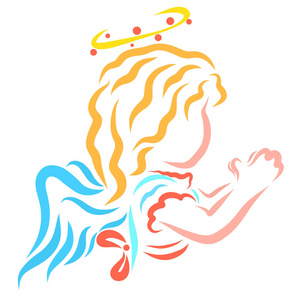 蓝色光晕光圈光环图片