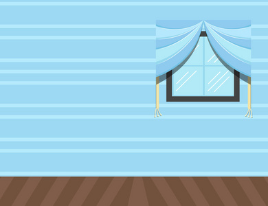 房间的墙-卡通背景矢量照片