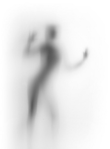 漫舞的女人身体的侧面影像图片