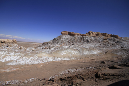 valle del luna谷的月亮，在阿塔卡马的智利