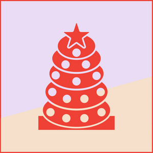 快乐的圣诞节和新年快乐字标签云形作为一棵树