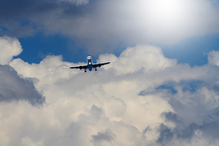 飞机在天空中