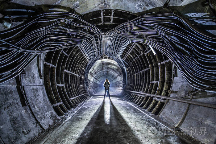 废弃的地铁隧道.基辅,乌克兰.基辅,乌克兰