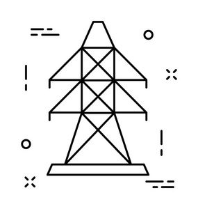 电塔矢量图标