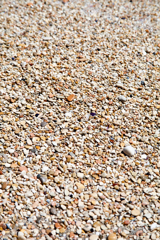 在海滩上的小石子