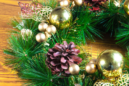 圣诞节的背景和装饰在木新年