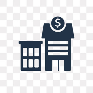 退休储备储备银行矢量图标在透明背景下隔离, 储备银行透明度概念可