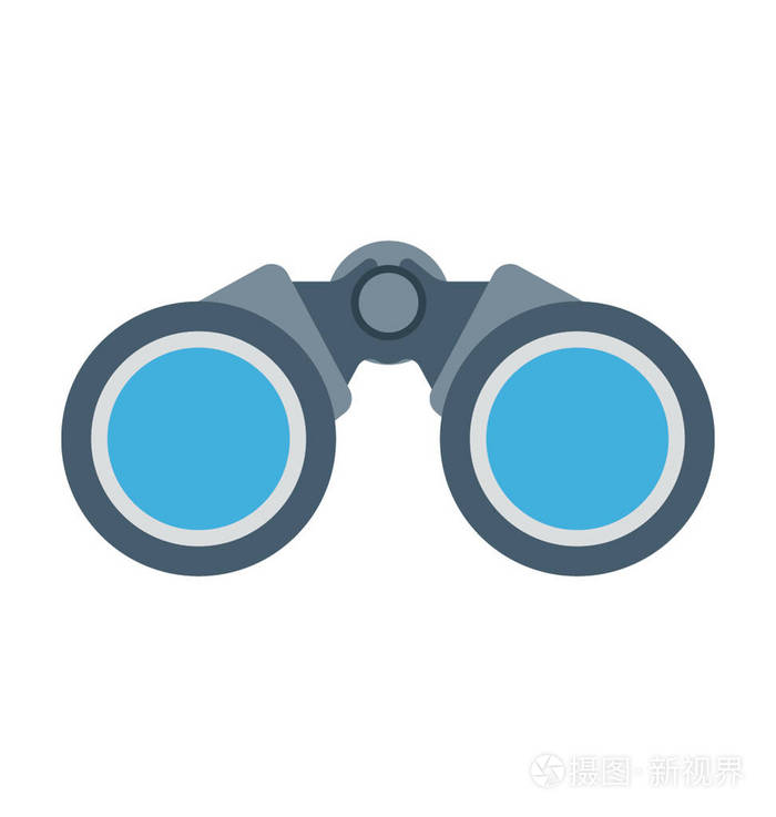 双筒望远镜矢量图标