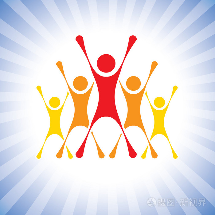 团队的成绩庆祝胜利在竞争矢量 g