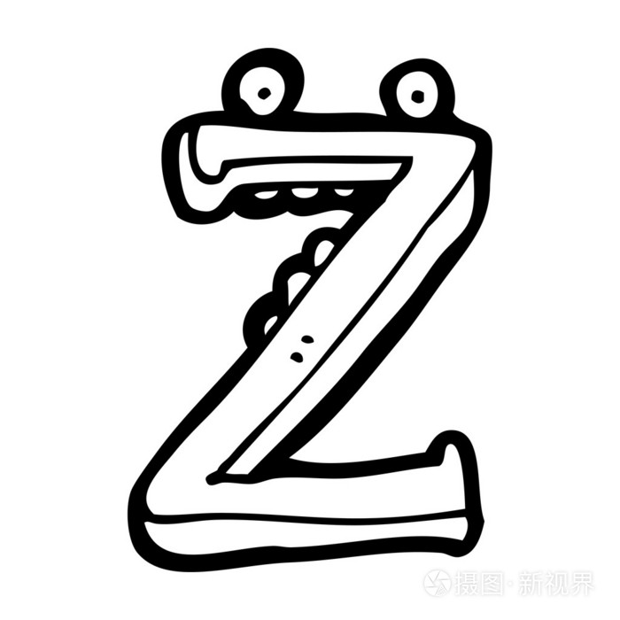 卡通字母 z插画-正版商用图片064tgo-摄图新视界