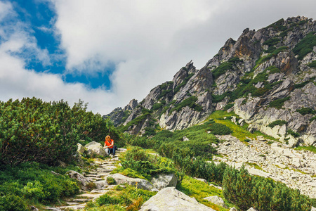 波兰高 Tatra 山脉五湖流域鸟瞰图