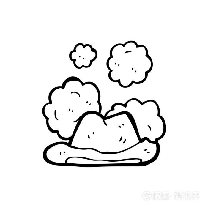满是灰尘的旧帽子插画-正版商用图片064wms-摄图新视界