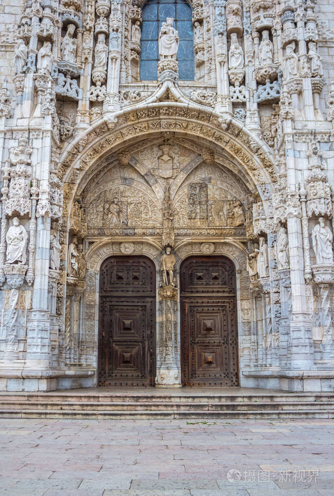 在葡萄牙里斯本贝伦热罗尼姆斯修道院的细节