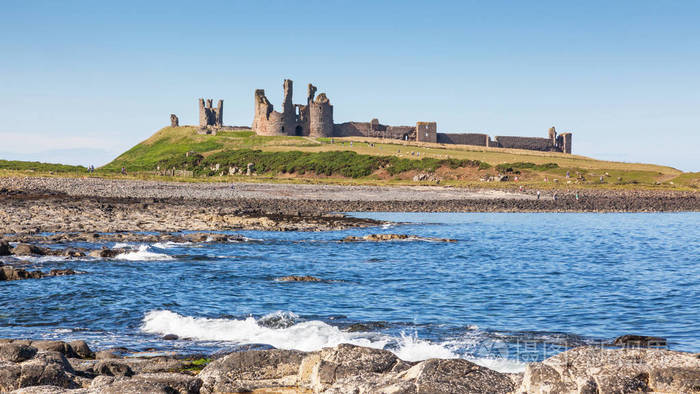 诺森伯兰海岸和 dunstanburgh 城堡