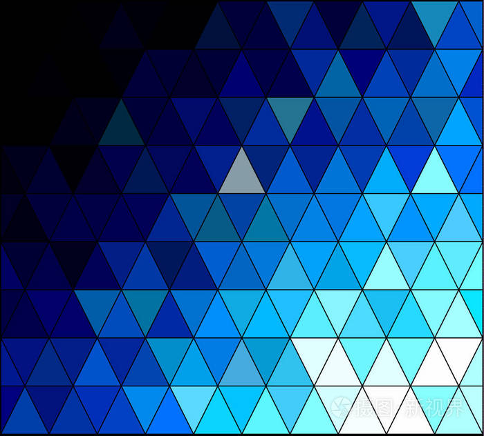 蓝色方形网格马赛克背景创意设计模板