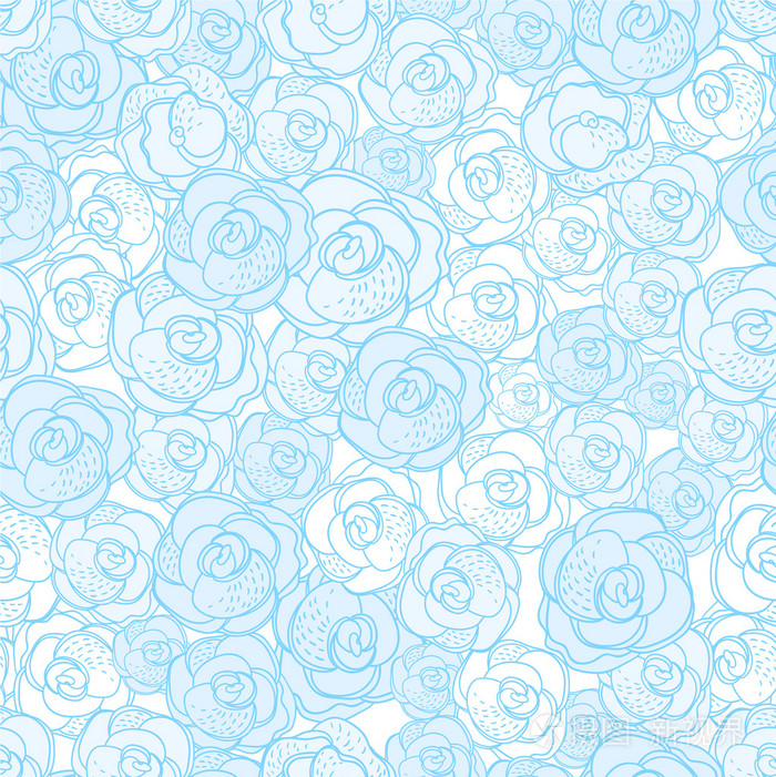 用鲜花的无缝纹理.无休止的花卉图案与玫瑰壁纸