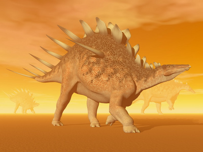 kentrosaurus 恐龙3d 渲染