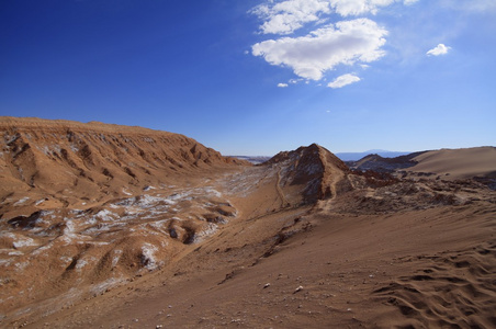 valle del luna谷的月亮，在阿塔卡马的智利