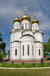 Nikolsky 妇女的修道院。St. 的大教堂PereslavlZalessky, 拉夫地区, 俄罗斯