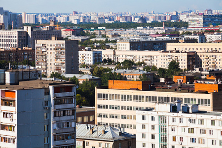 在莫斯科的城市住宅小区图片