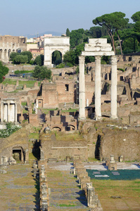 古罗马广场废墟 古罗马 在罗马，意大利