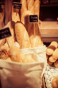 在西班牙的传统面包市场