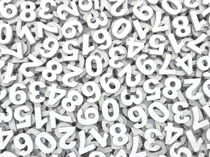 数字的背景