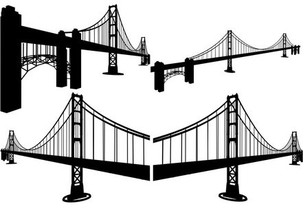 世界著名大桥简笔画图片