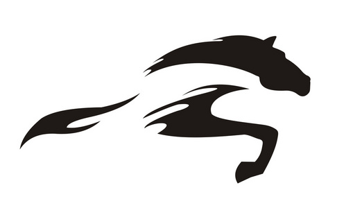 美丽女性与英俊男性视频编辑讨论素材奔马, 许多粒子, 素描, 矢量图