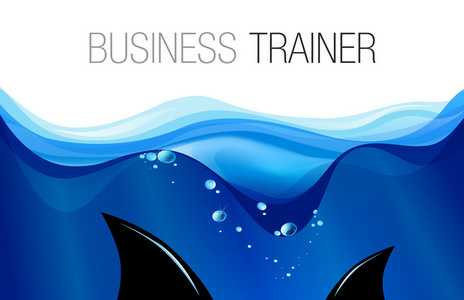 矢量名片模板.文本的地方.业务鲨鱼