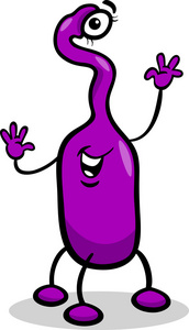 外星人或火星的卡通插图照片