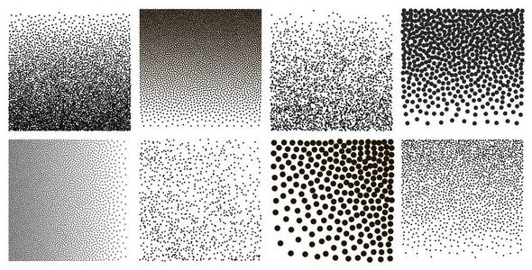 黑点创意设计元素.完美的横幅, 图标, 海报, 卡片.矢量插图.