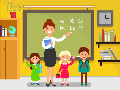 学校英语课照片