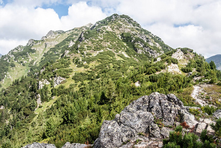 斯洛伐克西部 Tatras 山 Otrhance 山脊 Nizny Ostredok 峰