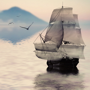 找一个风景头像对一个美丽的风景帆船照片