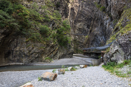 峡谷 Trient 在瓦莱州小行政区瑞士在阿尔卑斯