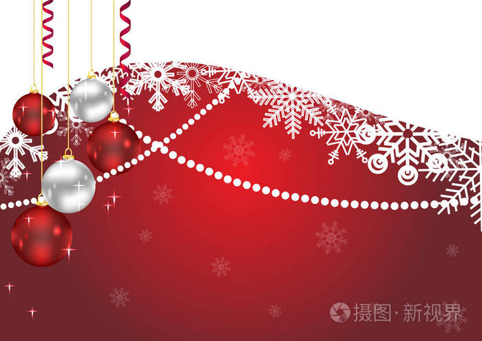 红白相间的新年背景.新年贺卡