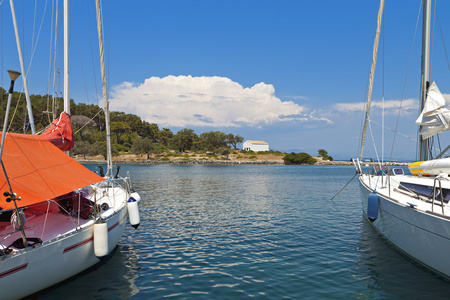 在爱奥尼亚海，希腊 paxos 岛