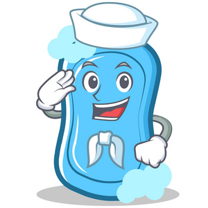 水手蓝肥皂字符卡通照片