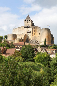 法国多尔多涅的 Castelnaud 城堡