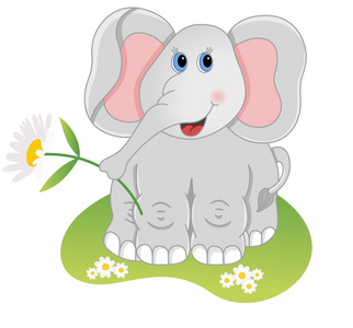 大象举行花