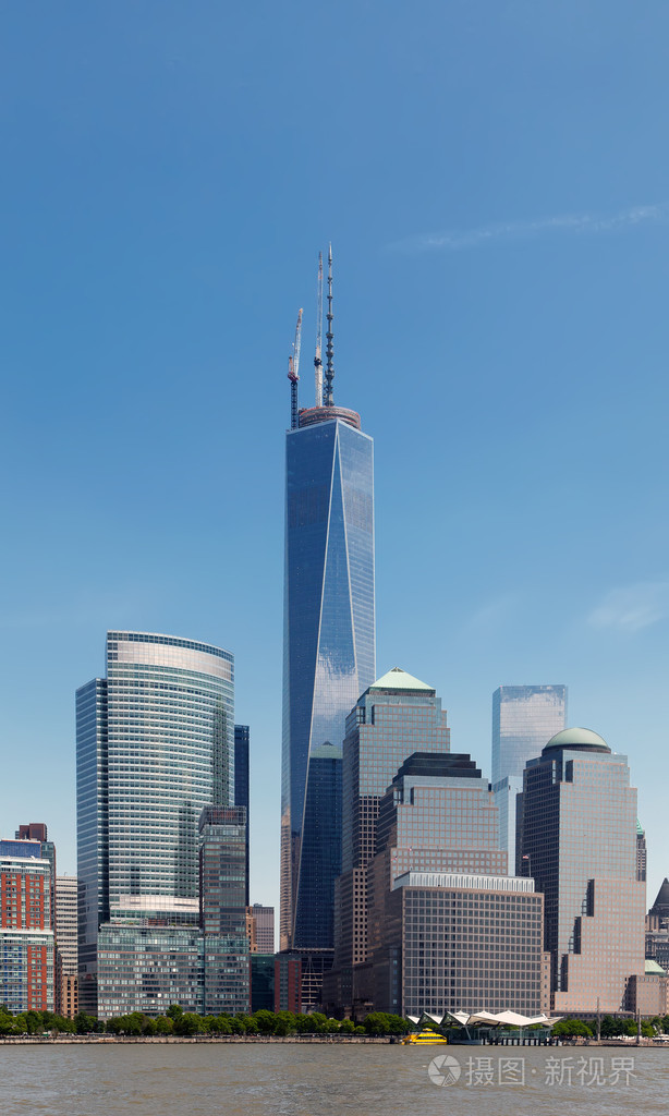 纽约自由塔和世界的金融中心