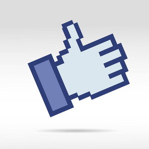 拇指 mauszeiger 鼠标的社交网络 handzeichen 离开商务互联网链接按钮我喜欢