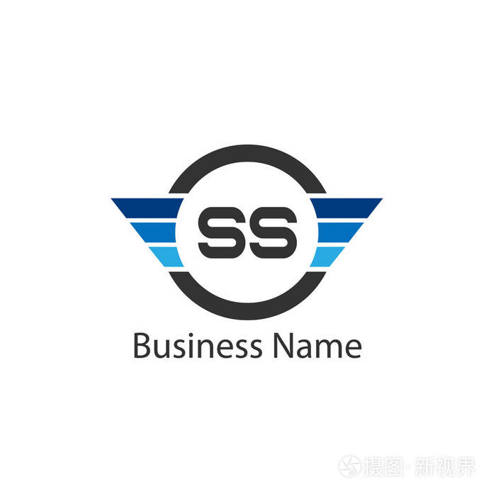 初始字母ss徽标模板设计