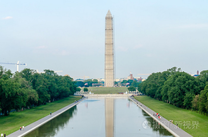 华盛顿纪念碑和反映池，华盛顿特区