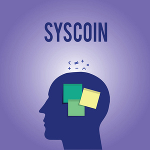 字文字 Syscoin。Cryptocurrency Blockchain 数字货币交易令牌的业务概念