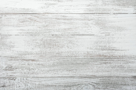 白色的老式木制桌子背景顶视图