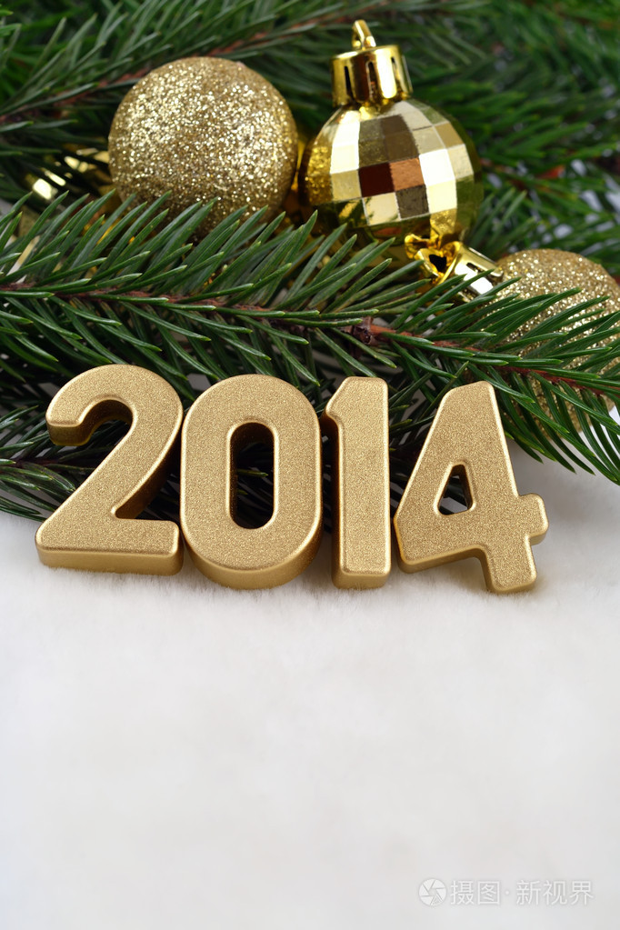 2014 年金色数字