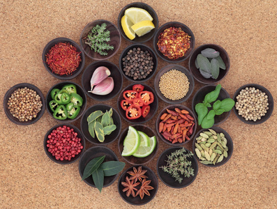 大蒜软木食品调料照片