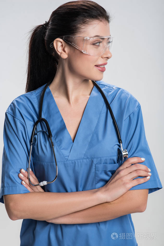 漂亮的女医生调情